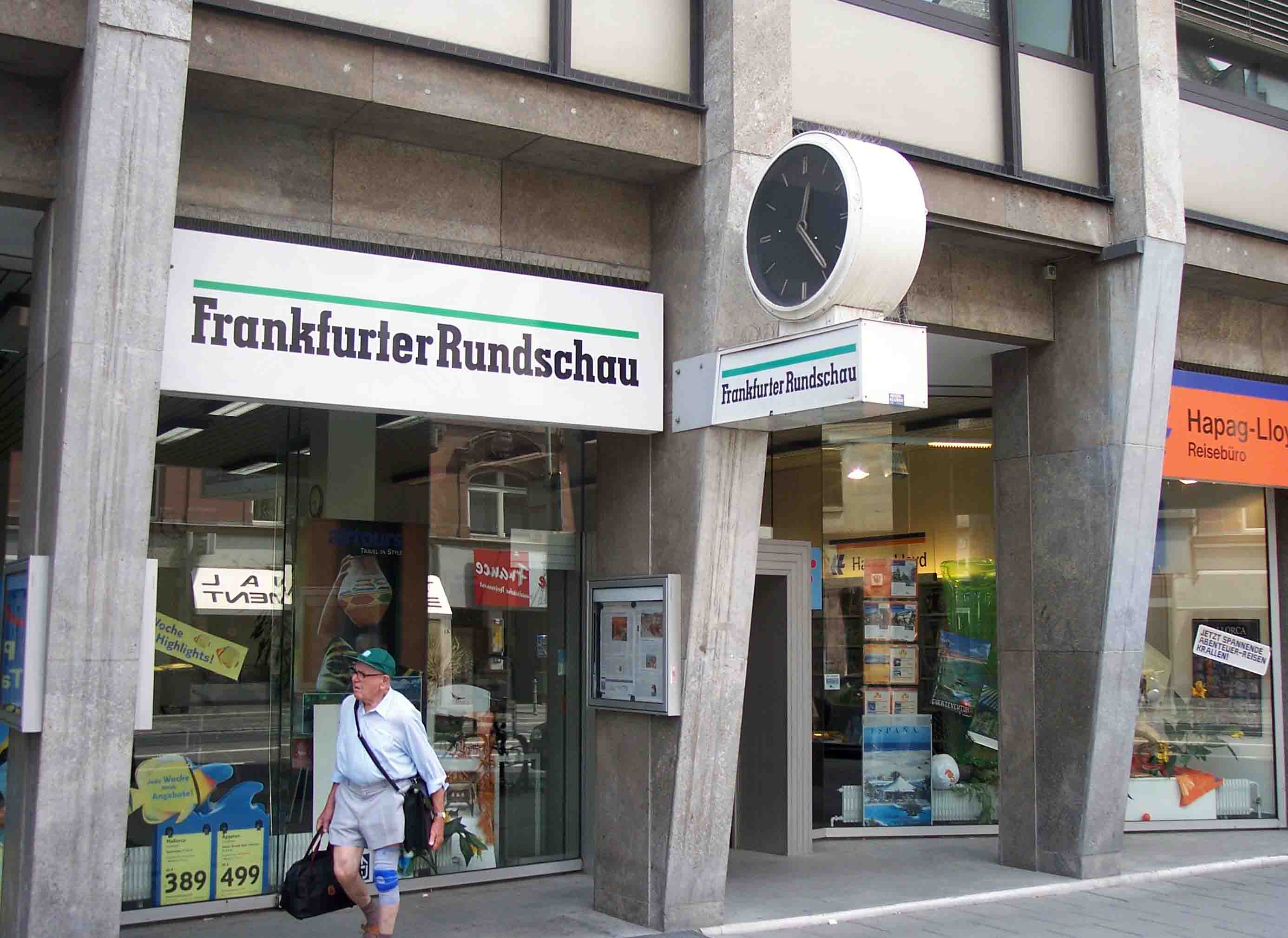 Frankfurter Rundschau, FR, Hof, Große Eschenheimer Straße, Frankfurt,  Jürgen Schultheis