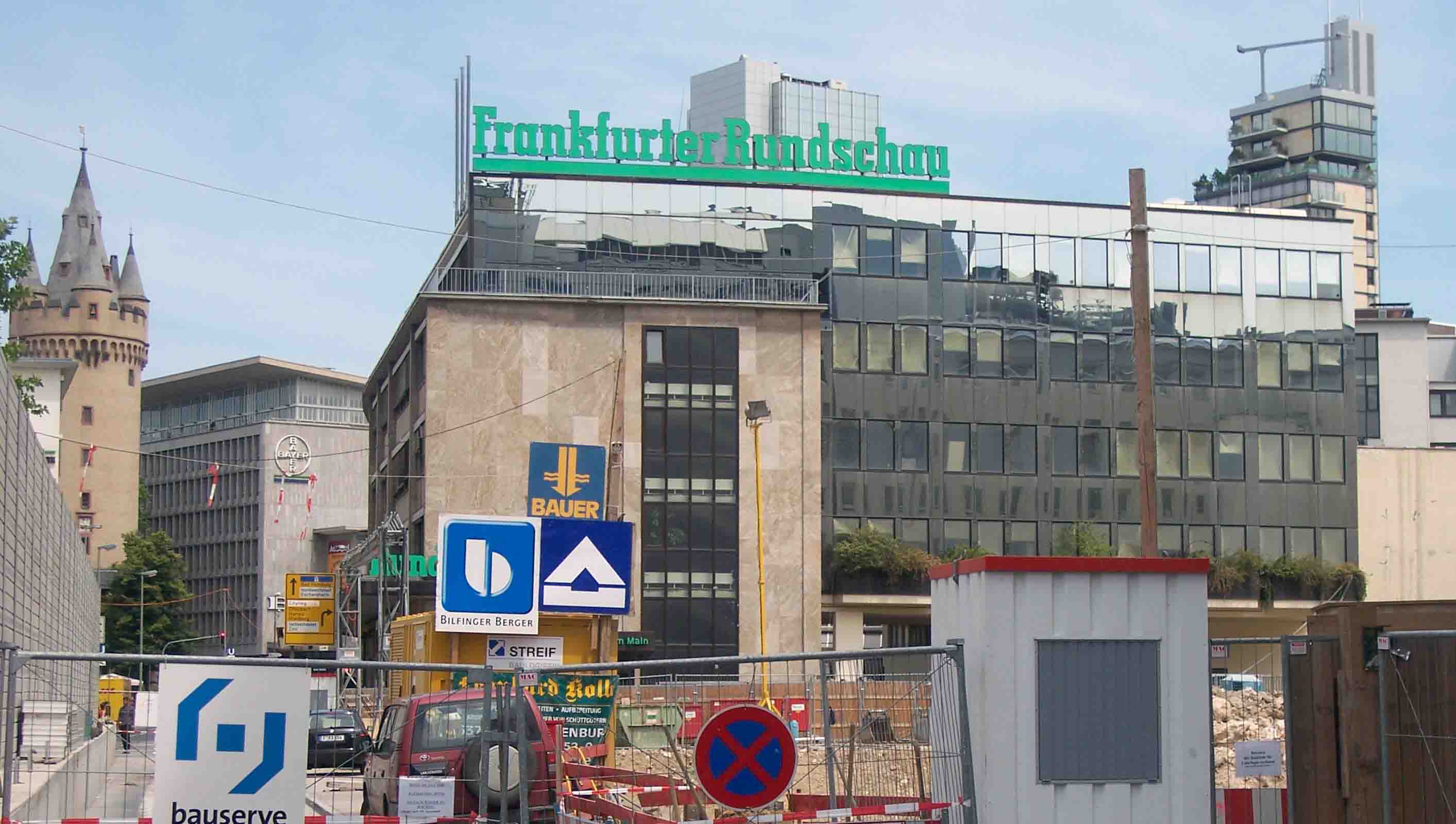 Frankfurter Rundschau, FR, Große Eschenheimer Straße, Frankfurt,  Jürgen Schultheis