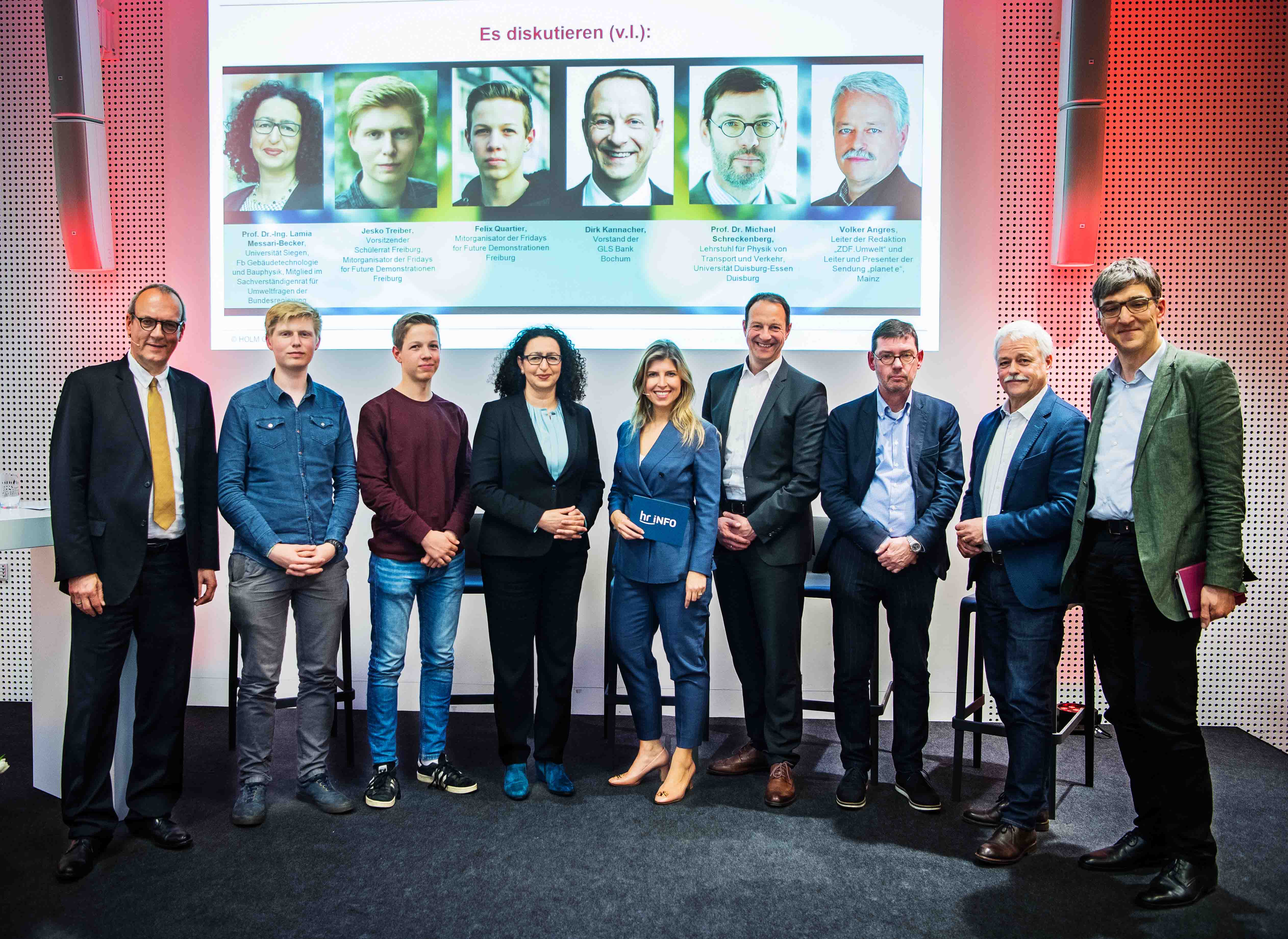 Jürgen Schultheis, Andreas Arnold, Jesko Treiber, Felix Quartier, Prof. Dr.-Ing. Lamia Messari-Becker, Bibiana Barth, Dirk Kannacher, Prof. Dr. Michael Schreckenberg, Volker Angres, Prof. Dr. Michael Bongardt, Universität Siegen, FridaysforFuture, hr-info, GLS Bank, Universität Duisburg-Essen, ZDF, Hans Jonas Institut, Mobilität, Ethik der Mobilität, Klimawandel, HOLM 