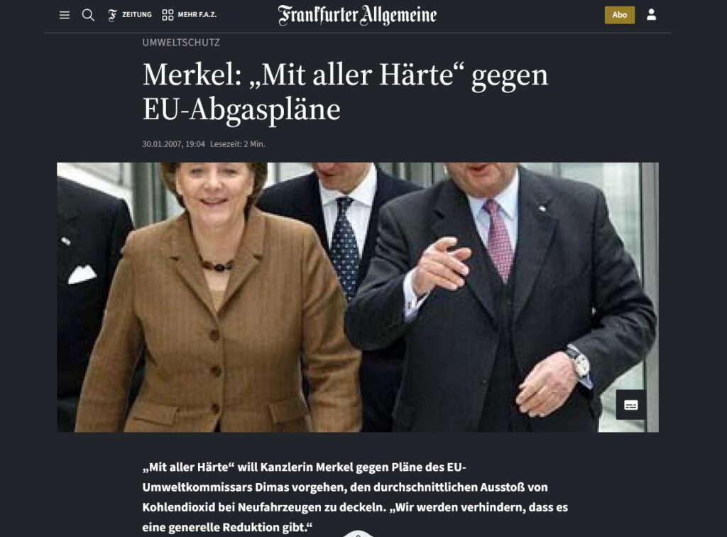 EU, Flottengrenzwert, Strafzahlungen, CO2, Abgase, Pkw, Auto, Green Deal, Autohersteller, OEMs, Verkehrskontor FrankfurtRheinMain, Jürgen Schultheis, Friedrich Merz, Alexander Dobrindt, Ursula von der Leyen, VDA, ACEA, Ina Richter, Henry Shue, Karen Smith Stegen, Prof Dr med Christian Schulz, Angela Merkel 