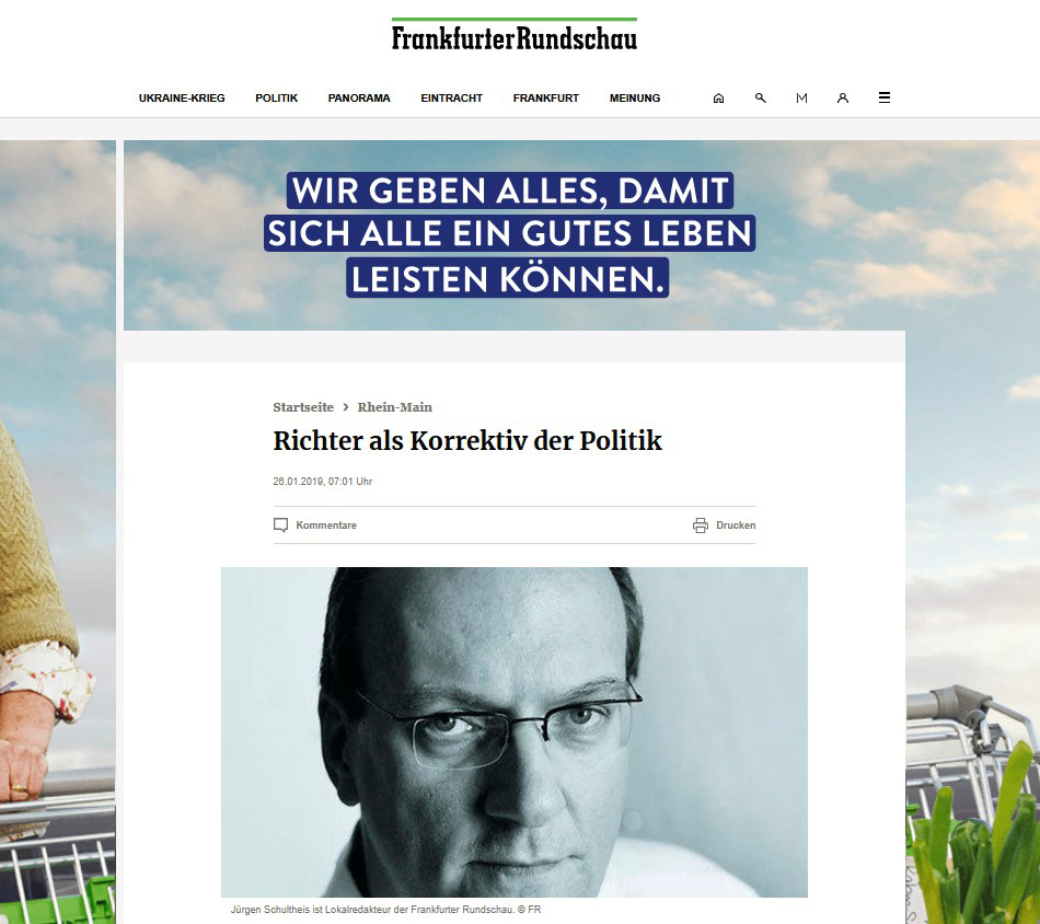 Jürgen Schultheis, Frankfurter Rundschau, Kommentar, Frankfurt, Journalismus, FR