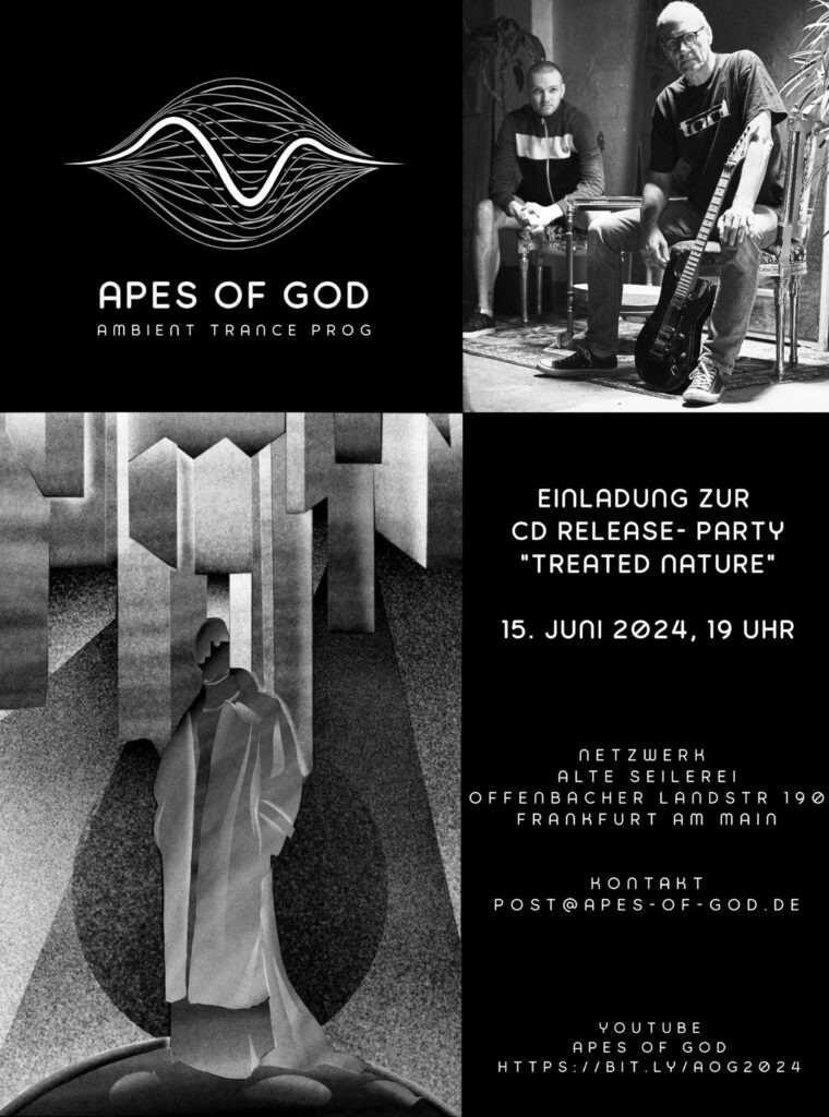 Apes of God, Jürgen Schultheis, Max SchultheisTreated Nature – Remix 2026“, Offenbach, Progressive Rock, Ambient, Industrial, Alternative, King Crimson, Tool, Steve Reich, Minimal Music 