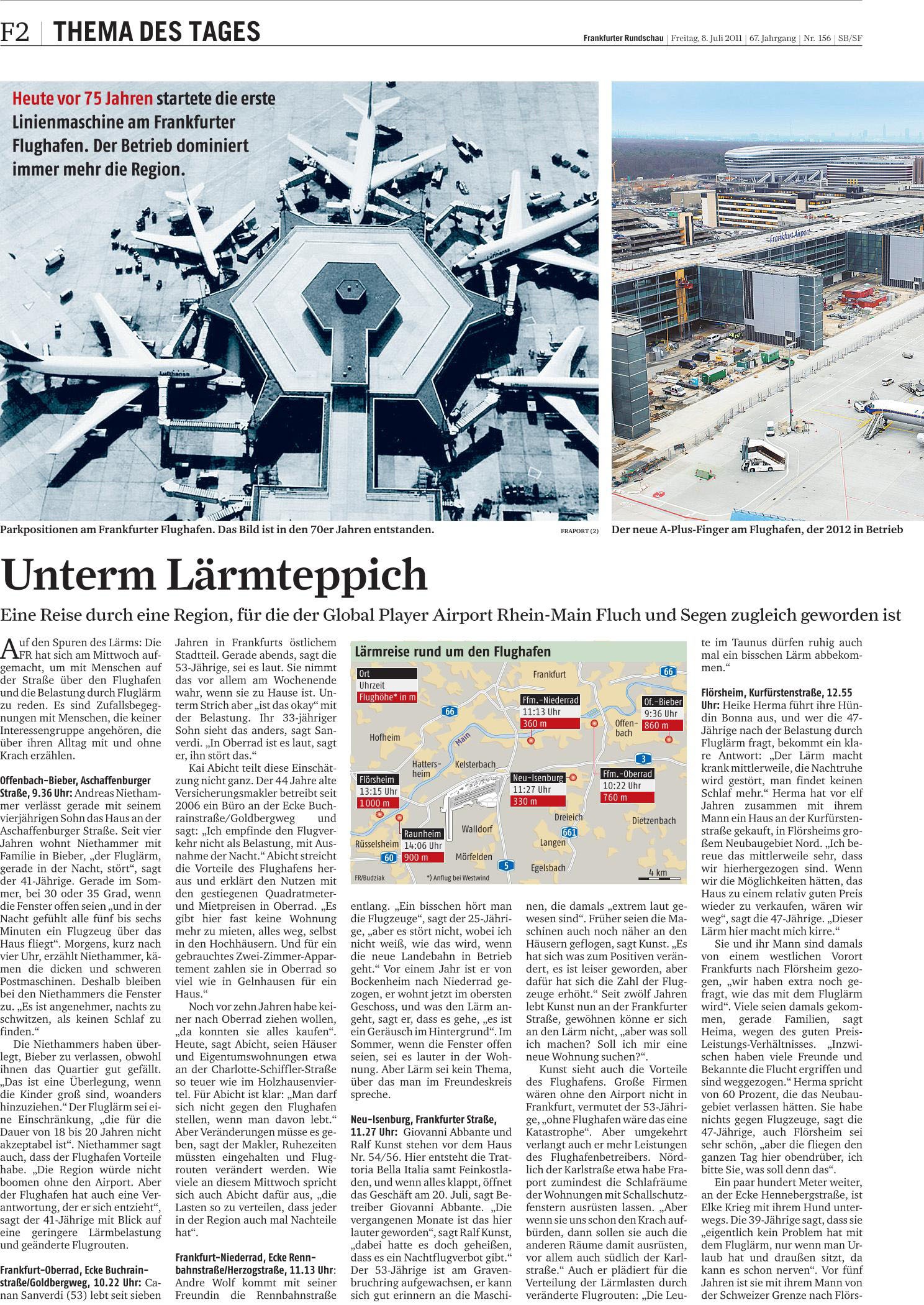Flughafen Frankfurt, Airport RheinMain, Fluglärm, Umfrage, Lärmteppich, Jürgen Schultheis, Frankfurter Rundschau, Verkehrskontor FrankfurtRheinMain, Metropolregion, FrankfurtRheinMain, Frankfurt, Offenbach, Politikwissenschaftler, Autor, Moderator, Energie, Klimawandel, Verkehr