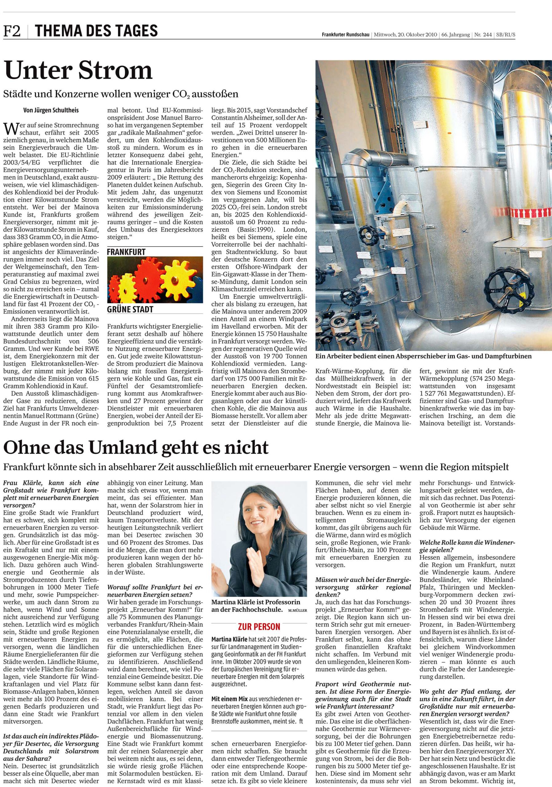 Joschka Fischer, Manuela Rottmann, Michael Kassner, Siemens, Peter Löscher, Klimaschutz, Passivhaus, Green City, Frankfurt, Professor Martina Klärle, KfW, Deutsche Bank, LEED, Jürgen Engel, KSP, Mainova, Jutta Deffner, ISOE, Jürgen Schultheis, Frankfurter Rundschau