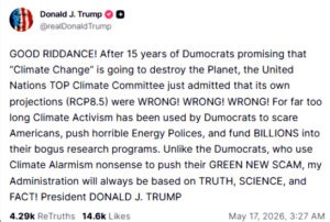 Kristina Schröder, Donald Trump, US President, Roger Köppel, Zeke Hausfather, World Climate Research Programme, CMIP7, Jürgen Schultheis, Reto Knutti, Stefan Rahmstorf, Detlef Van Vuuren, RCP 8.5, Verkehrskontor FrankfurtRheinMain, Deutscher Wetterdienst, World Meteorological Organization, Republik21, Peak Coal, Klimawandel, Climate Change